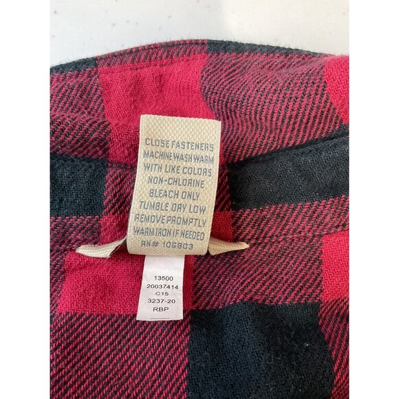 Duluth Trading  Lined LG Buffalo Plaid Snap Shirt‎ Jacket Heavy Shacket coat - Picture 8 of 11